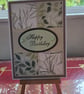 Leaf themed Happy Birthday card