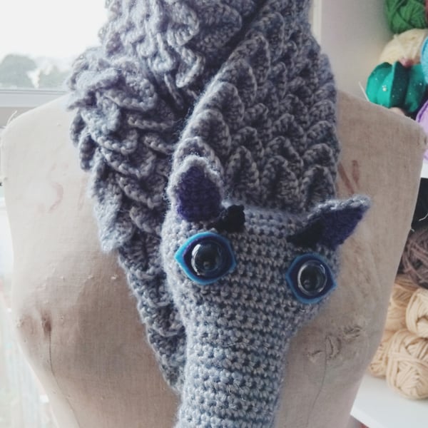 Winter Shimmer Dragon Scarf