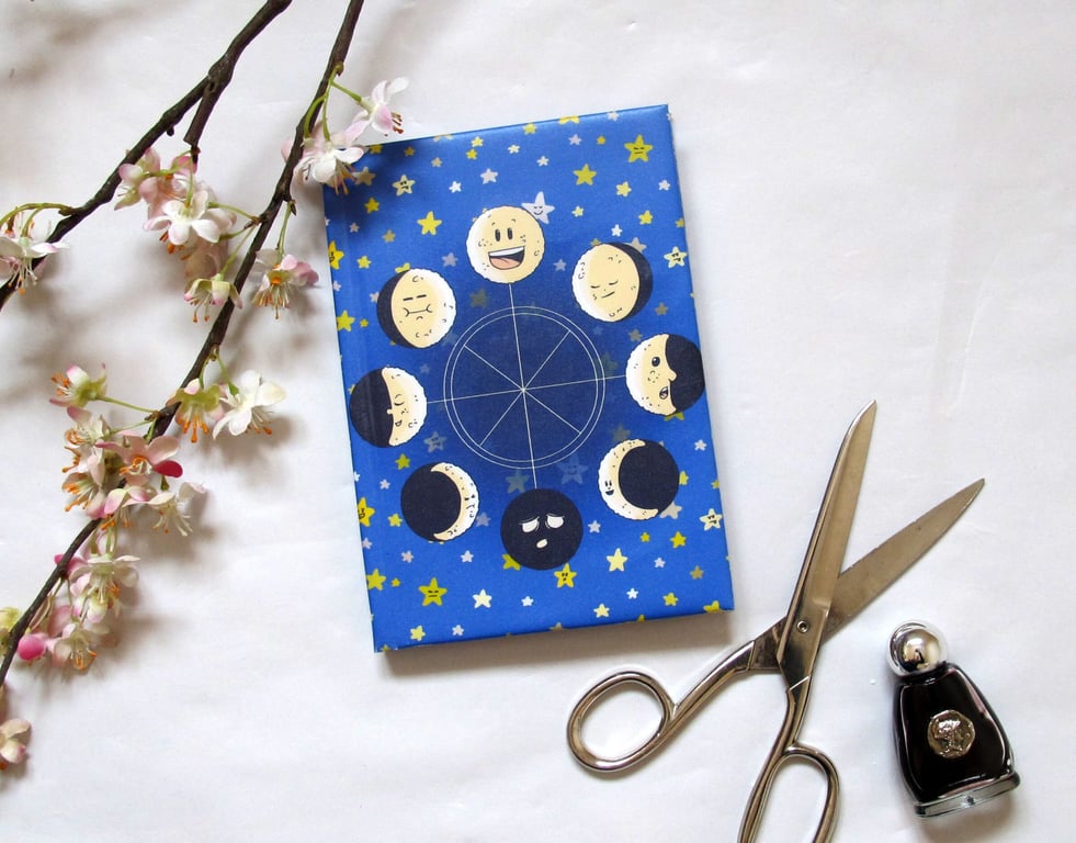 Moon Phase Themed Notebook