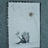 hand crafted fairy greetings card ( ref f 430)
