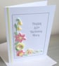 Personalised 85th birthday card, with pink and lemon quilled flowers - Image 6