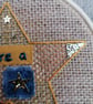 ‘You are a star’ embroidered art hoop - Image 4