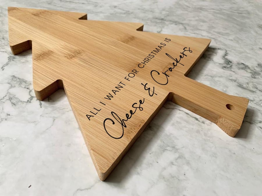 All I Want For Christmas is Cheese and Crackers, Christmas Tree Board