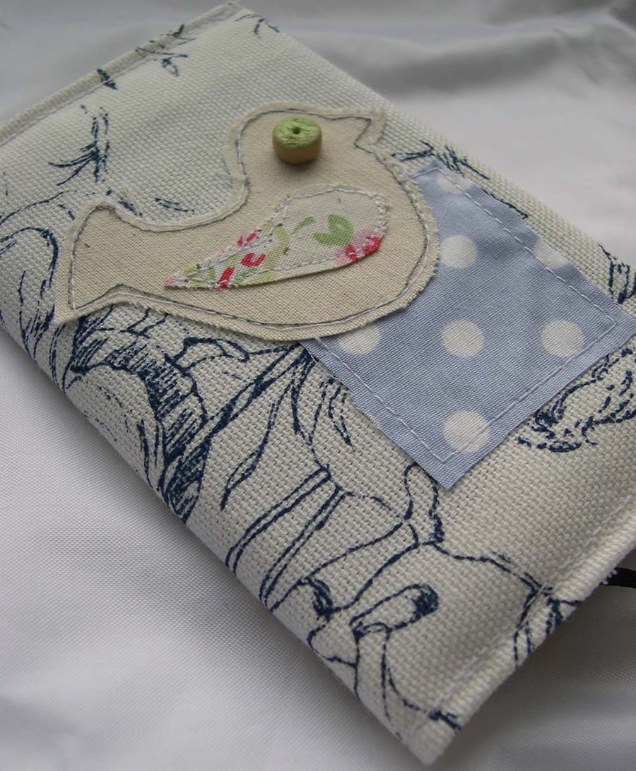 Textile Linear Applique Pocket Dove Diary 2014