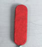 Hand Embroidered Red Heart Bookmark  - Image 4
