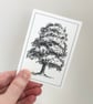Small Minimalist Tree Notelets - Pack of 4 Blank Note Cards, A7 - Image 3