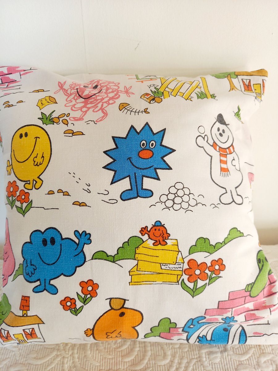 Vintage fabric cushion