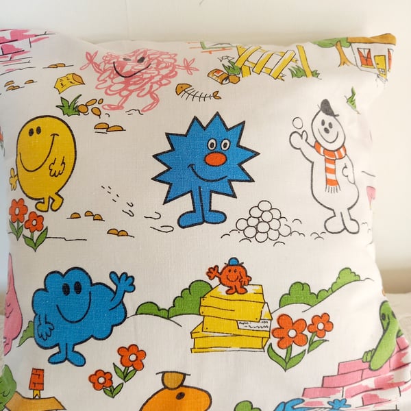 Vintage fabric cushion