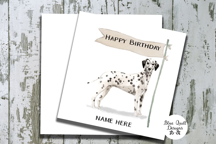 Personalised Birthday Card - Canine Capers - Dalmation