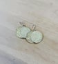 Brass & Sterling Silver Statement 32mm Eclipse Earrings - Designed & Handmade UK - Image 4