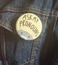 Custom Animal Pronoun Badge