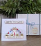 Birthday Card With Removable Wooden Cottage Gift