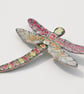 Large Dragonfly Brooch in Colourful Enamels - Image 6