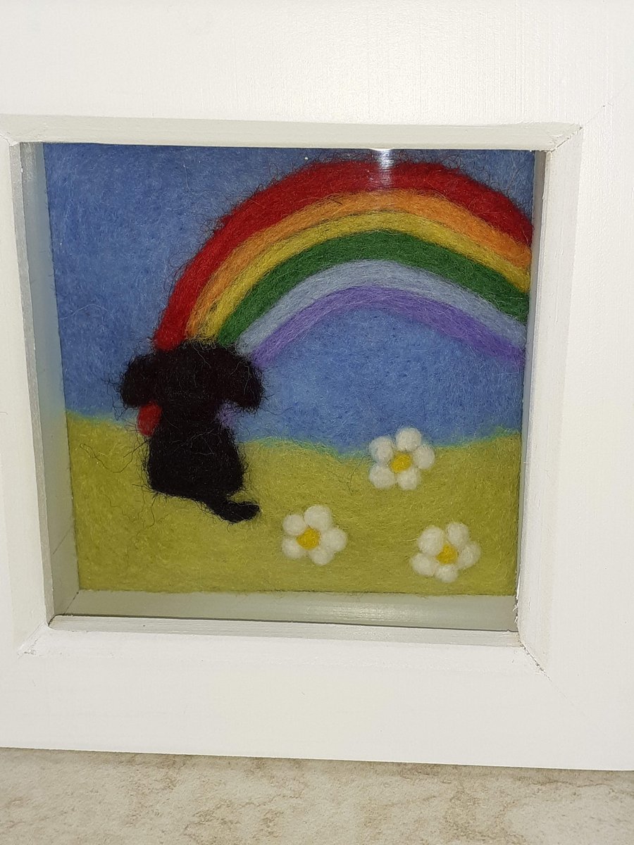 Needle Felted Rainbow Bridge Picture