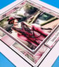 Art Deco Birthday Card, Handmade  - Image 5