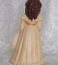 Yellow Ceramic Hand Painted Free Standing Girl Lady Figurine Ornament Decoration - Image 3