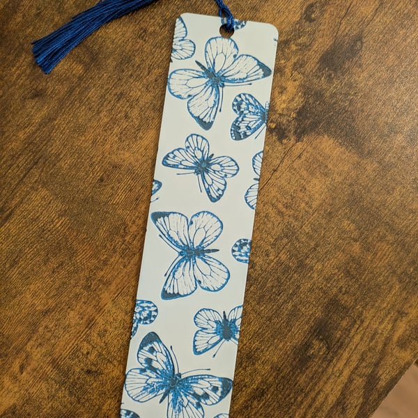 Butterfly bookmark with 3D effect books nature
