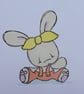 Yellow Polka Dot Easter Card - Bunny - Image 2