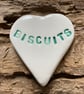 Ceramic personalised heart name plaques, Christmas decorations, labels - Image 4
