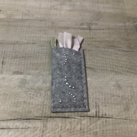 Felt grey Glasses Case