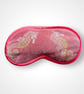 Dusty Pink Seahorses Velvet Lavender Infused Eye Mask - Image 2