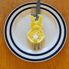 Easter Bunny Cutlery Holder, Carrot Cutlery Pouch, Easter Table Decoration, Past