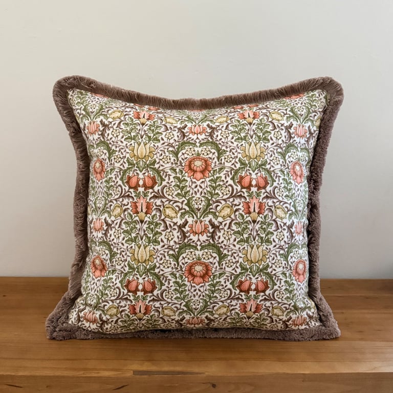 ILIV Winslow Floral Fringe Cushion Cover – 18 Inch