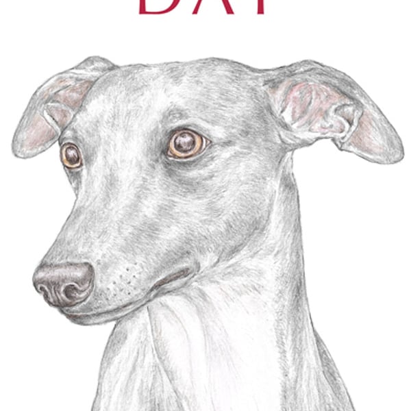 Jim the Whippet - Father's Day Card