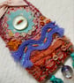 Felt and recycled textiles hand made  Brooch - Image 3