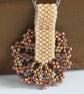  Flower pendant iridescent earth colour - Image 2