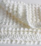 Baby blanket, Cream Handmade Baby Gift, Extra Thick crochet baby blanket - Image 5
