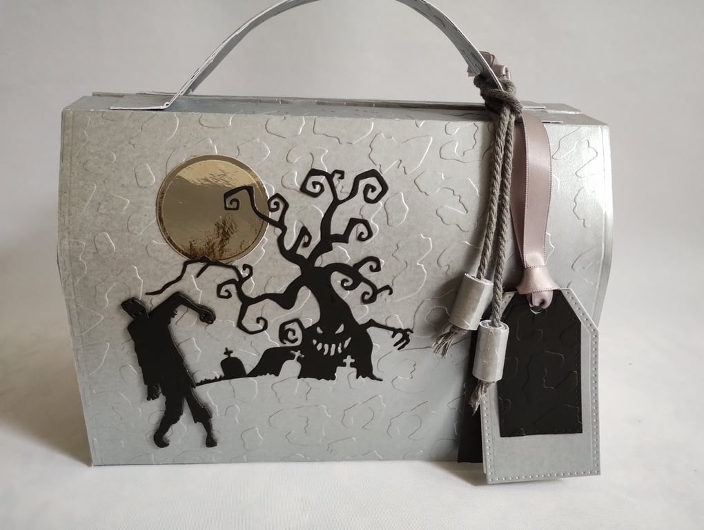 Zombodie Loves You - Handmade Zombie Gift Bag Box 