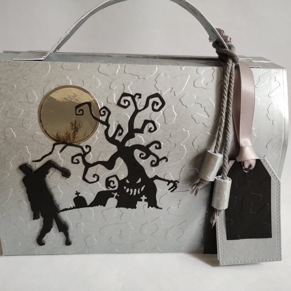 Zombodie Loves You - Handmade Zombie Gift Bag Box 