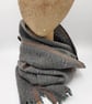 Lush two-tone textured lambswool scarf – Earth - Image 1