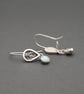 Handmade Botanical Earrings with Amazonite Gemstones - Image 9