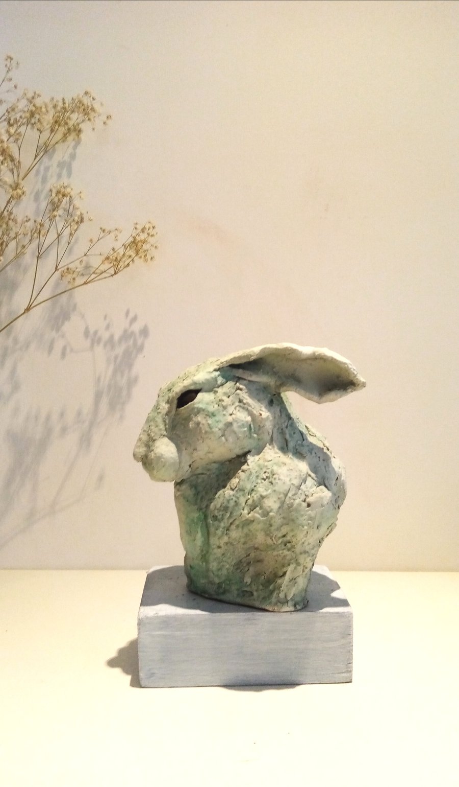 Hare sketch sculpture