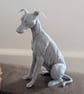 Greyhound lurcher whippet dog sculpture miniature, 3D printed