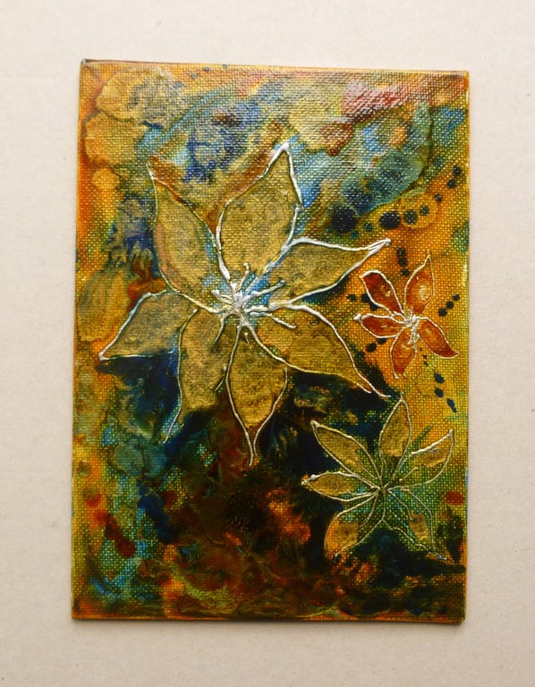 acrylic art abstract original painting ( ref FA24 C8 )