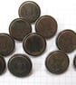10 Large Pewter Hepton Buttons - Image 2