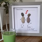 Personalised Forever Love Pebble Picture