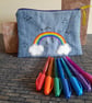 Rainbow Pencil Case - Birds - Image 1