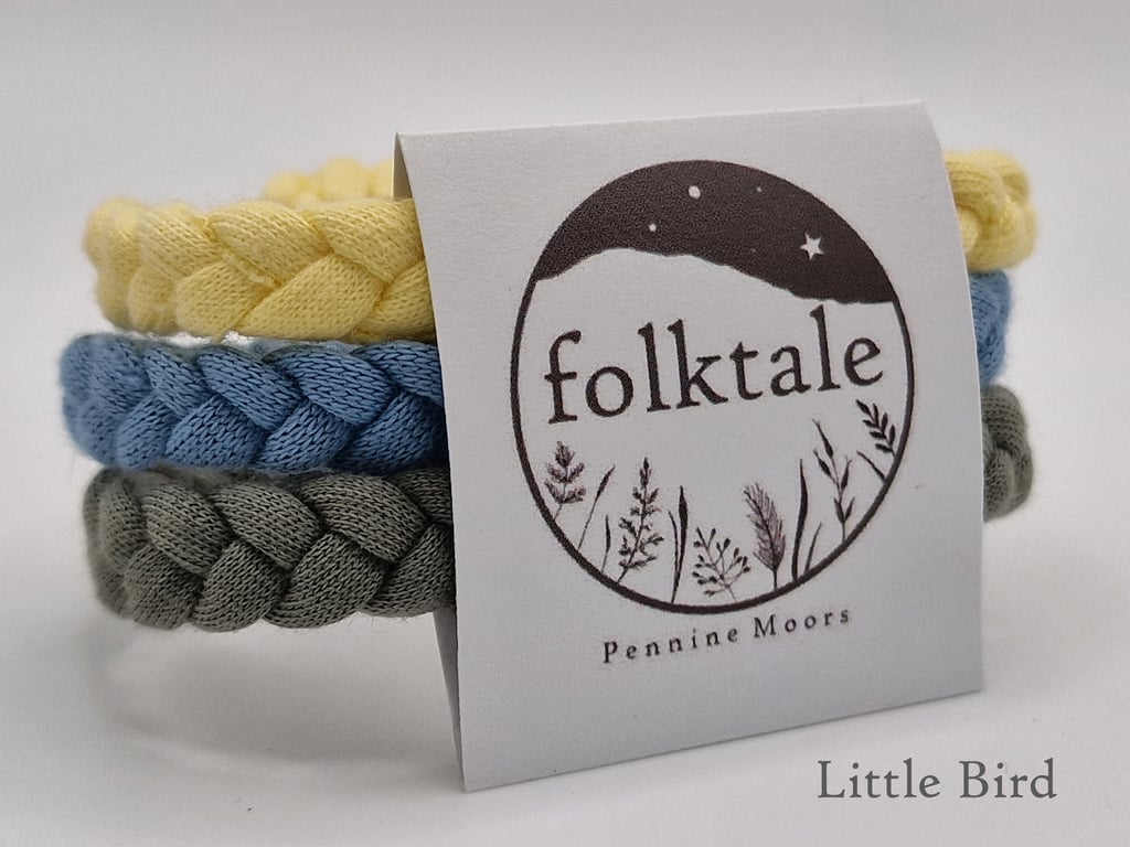 Little Bird - Handmade Recycled Cotton Yarn Bracelet - Small - Limited Edition