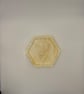 Eco resin hexagonal coaster
