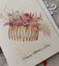 Vintage Comb Illustration - Mother's Day Card - Blank Inside