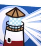Lighthouse Paper Cut Art Card - Image 4