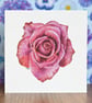 Rose Blank Floral Card