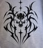 GREY TRIBAL SKULL HOODIE - Image 5