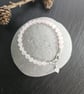Pale Pink Rose Quartz and Sterling Silver Bracelet