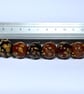 Handmade brown and amber lamp work glass beads - Image 9
