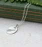 Silver Oval Fern Pattern Pendant - Image 2